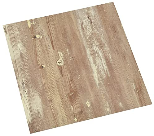 vidaXL PVC-Fliesen Selbstklebend 20 Stk. 1,86 m² Braun