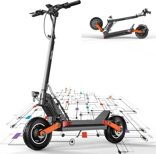 JOYOR S10S Trottinette Electrique Adulte Autonomie 70-85KM Trotinette Electrique Sportive Professionelle Double Moteurs Puissants 2*1000W Batterie 60V 18Ah Double Suspension Scooter Electrique Adulte