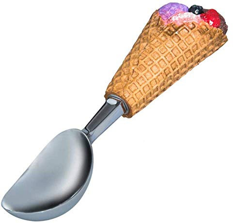 Cucchiaio per gelato Cucchiaio per mestolo per panna Strumenti fai-da-te Manico in resina Cucchiaio per gelato in acciaio inossidabile, Stampo per biscotti Cucchiaio per melone Baller per frutta,