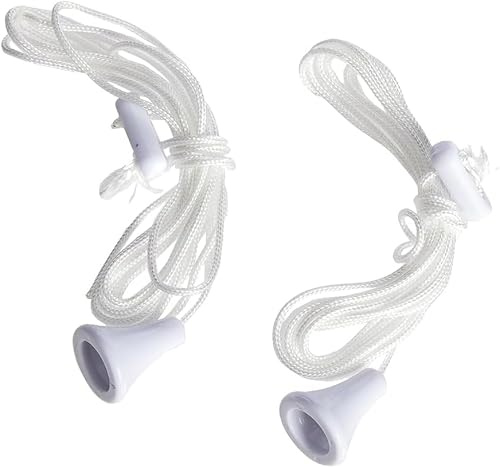 Dzina Pull Cords Bathroom Ceiling Light 2 PACK Quality Replacement Cord Pull for Ceiling Switch - Durable Bathroom Light Pull Cord & Bathroom Pull Cord Handle