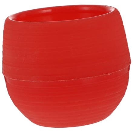 Supvox Runde Blumentöpfe Aus Kunstharz 4er-Set Blumentopf Für Zuhause Büro Dekorativ