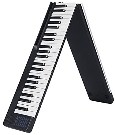 HUIOP Pianoforte Portatile a 88 Tasti Pieghevole Pianoforte Digitale Tastiera Elettronica Multifunzionale Piano per Strumento Musicale per Studenti di Pianoforte,Pianoforte Digitale Multifunzionale