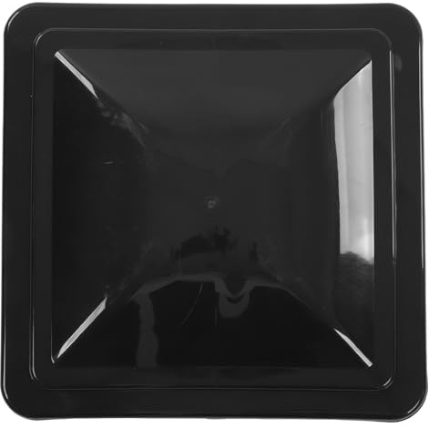 Pilipane RV Roof Vent Cover, Rainproof Campers Vent Lid, Efficient Ventilation Motorhome Efficient Ventilation, Rainproof Design, Long-Lasting ABS Metal, 14 76 x 14 76 in (Black（A6028 02）)