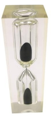 Ciieeo Mini Orologio A Sabbia Con Clessidra Da 3 Minuti Timer in Cristallo Di Plastica Per Ragazzi E Ragazze Per Lavarsi I Denti Decorativo