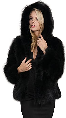Kunstpelze Mantel Damen Meine Bestellungen Anzeigen Kunstpelze Jacke Damen Modische Einfarbig Pelzmantel Flauschig Winterjacke Winter Felljacke Kunstfell Mantel Langarm Übergangsjacke mit Kapuze