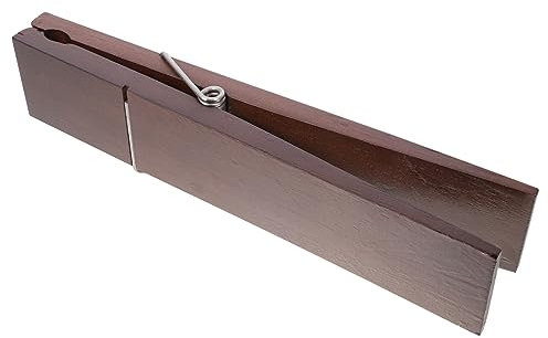 TOGEVAL 1pezzi Porta Asciugamani Bagno in Legno Grande Da Parete Clip Resistente Per Asciugamani e Abbigliamento Pratico e Decorativo Per Uso Domestico