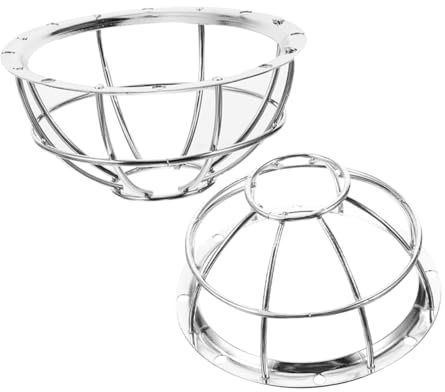 iplusmile 2pcs Iron Protective Cage, theft Wire Cover, Explosion-proof Mesh Guard for Home Fire Alarms, Easy Installation