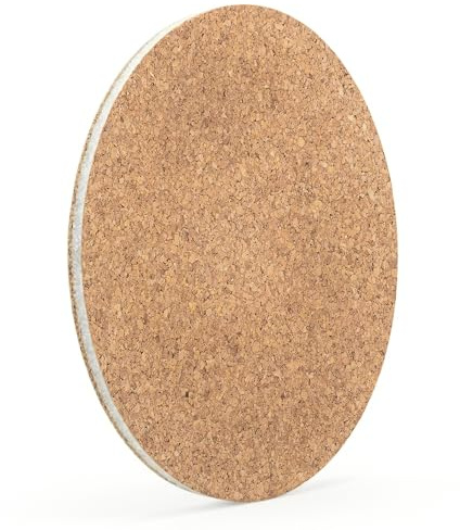 Go4Cork Premium Kork Pinnwand Rund Memotafel Rahmenlos 43 cm