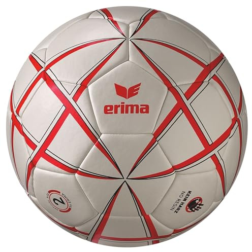 Erima Magic White Training Pallone da Pallamano Adolescente (7202509), bianco/rosso, 1