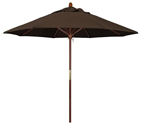 WDWDW Parasol de Jardin Mini Parasol d'extérieur pour Piscine de Plage d'été, Parapluie autoportant Portable résistant au Vent de 2 m/7 pi, Poteau en Bois Antique