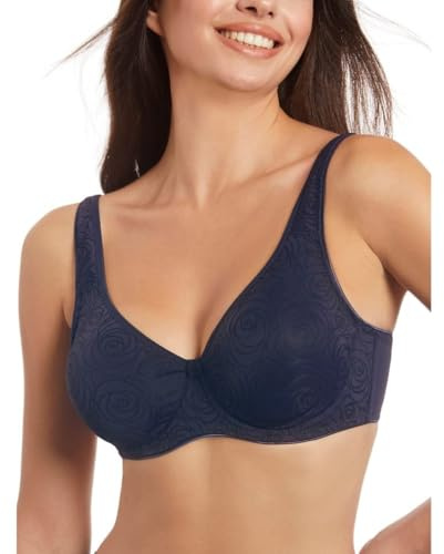Selene, Reggiseno Donna Fascia Alta Comfort, con Ferretto Senza Imbottitura, in Comodo Tessuto, Collezione Teresa, Colore Nero, Taglia 5D
