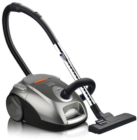 Potente aspirapolvere portatile per tappeti con grande aspirazione, basso rumore e cavo da 8 m per una pulizia efficiente di casa, camera da letto e soggiorno