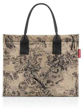 reisenthel daily shopper jacquard brown – Moderner, geradliniger Shopper für jeden Anlass - praktische Handtasche, groß genug für Ihre Einkäufe und Ihre Alltagsgegenstände