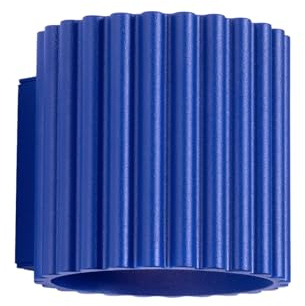 Sollux Lighting Vägglampa inomhus - Vägglampa i aluminium - 1 ljuskälla - LED-lampa - Ultramarin Aura
