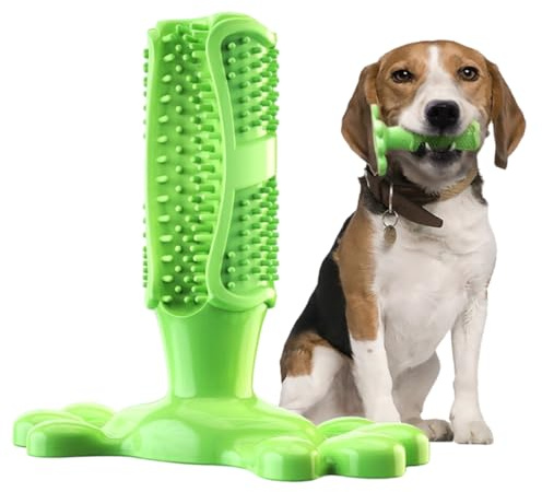 ZORVYN Cepillo de Dientes para Perros, Juguete para Masticar, Cuidado Dental con Goma Suave, Limpieza de Dientes y Masaje de Puntos, Ideal para Razas Pequeñas y Mascotas
