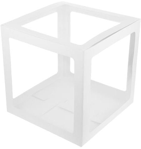 HAPINARY 1 Stück Transparente Ballonbox aus Pvc und Papier Ballonverpackung für Hochzeit Geburtstag Weihnachten Party Dekorationsbox für Festlichkeiten