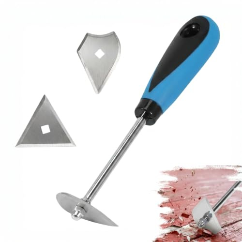 Multi-Purpose Scraper, Paint Scraper Tool Set with Replacement Blades | 8 Inch 3-in-1 Shave Hook Scraper with Triangle & Combination & Heart Replacement Blades for Painters Carpenters Similar