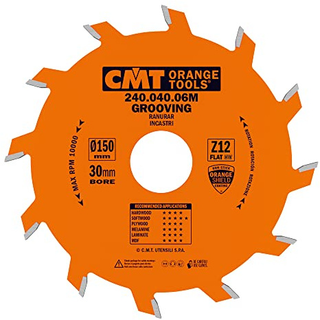 CMT Orange Tools Band Slot Cutter Circular Saw Blade 150 x 4 x 30 Teeth 12 240.040.06