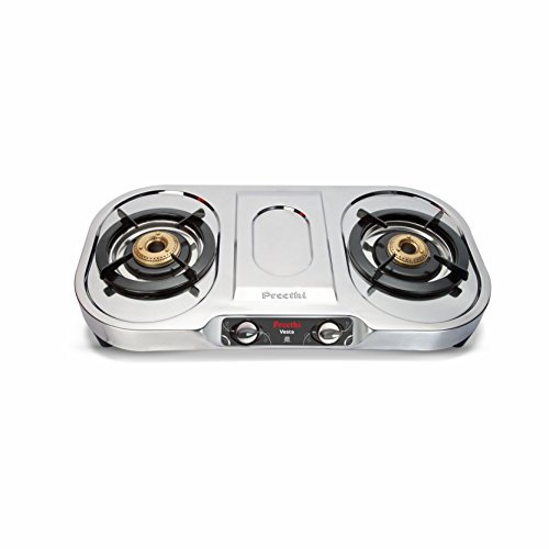 Preethi Vesta (Gas estufa de acero inoxidable, 14-pieces