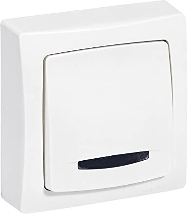 Legrand - Interrupteur ou va-et-vient lumineux (voyant fourni) Appareillage Saillie - Blanc