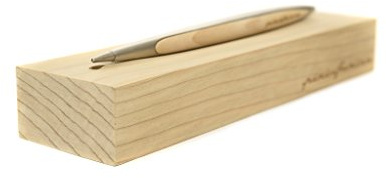 Pininfarina Cambiano Classic Ethergraf Alum | Instrumento de Escritura | Italia | Cuerpo en Aluminio con Detalles y Base en Pura Madera de Cedro | Regalo Objeto de Decoración