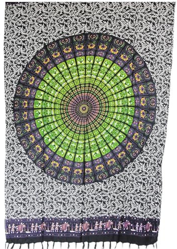 Sarong Pareo Wickelrock Strandtuch Tuch zum Binden Mandala Inka Lila/große Auswahl schönste Farben/Sauna-Tuch Wickelkleid Schal Wickeltuch Bademode Freizeitmode Sommermode/aus 100% Viskose