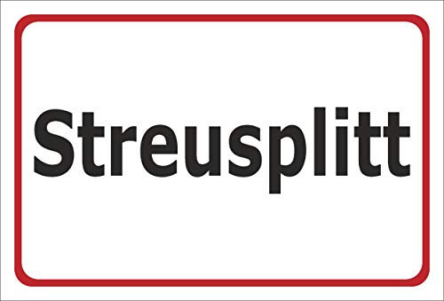 Melis-Folienwerkstatt Aufkleber Streu-Splitt - 45x30cm – 20 VAR S00018-145-B