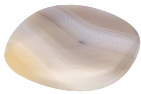 Piedra de cristal de ágata (natural) | Piedra de bolsillo de piedra preciosa | Regalo