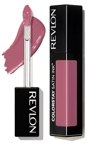 Revlon ColorStay Satin Ink Liquid Lipstick, Longwear Rich Lip Colors, Formuliert mit schwarzem Johannisbeersamenöl, 009 Speak Up, 5.0 ml