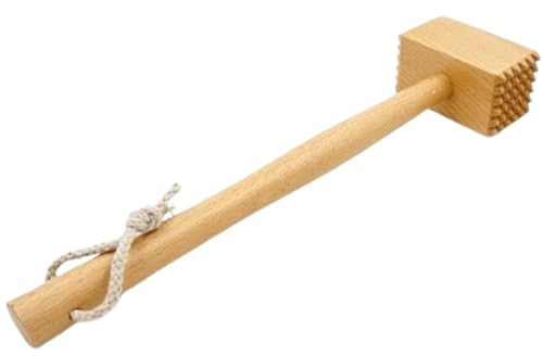HSHTTKL Maillet à Viande Double Face attendrisseur de Viande en Bois léger Conception Ergonomique Pilon à Viande pour Tendre Le Steak de Porc Peau de Ventre de Poulet