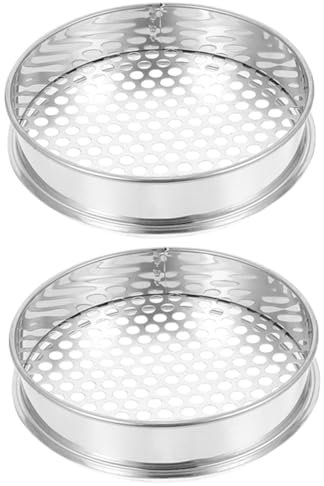 Sosoport 2 Piezas De Tamiz De Jardín Filtro De Suelo para Plantar Tamiz De Piedra Tamiz De Suelo Herramienta De Tamizado para Jardín Tamiz De Arena Tamiz De Rocas Tamiz De