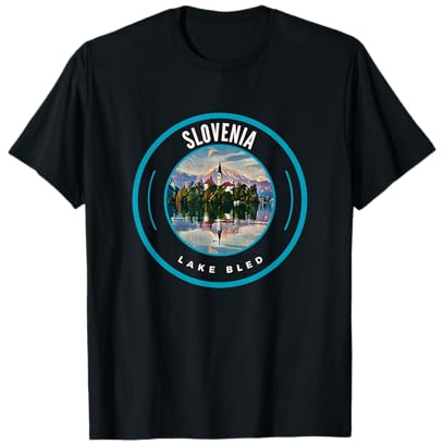 Lake Bled Slovénie Alpes | Hauts, t-shirts et équipements slovènes T-Shirt