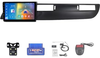 Android12 Autoradio 2 DIN pour Citroen C5 2008-2017 9 Écran Tactile avec sans Fil Carplay & Android Auto FM Radio RDS/Dab+/DSP/BT 5.0/Caméra de Recul/Mic/Commande au Volant/OBD 2(Size:M800S)
