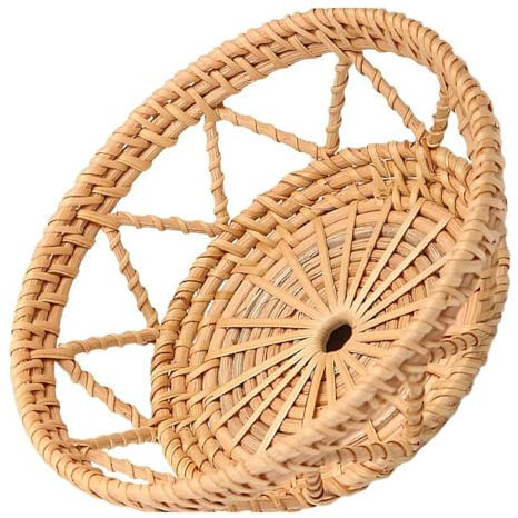 Handgeflochtene Weidenaufbewahrungskörbe, Körbe for Lebensmittel, Obst und Gemüse, schicker, gewebter Brotkorb, flach, for Geschäfte, Supermärkte, Auslagen, Servierrestaurants, Heimküche