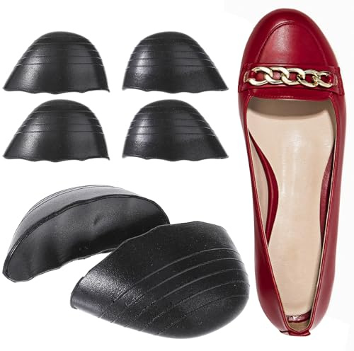 JJUNW Lot de 3 paires de semelles intérieures pour chaussures trop grandes, inserts de rembourrage d'orteils, coussinets de chaussures, coussinets d'orteils, réducteurs de taille de chaussures,