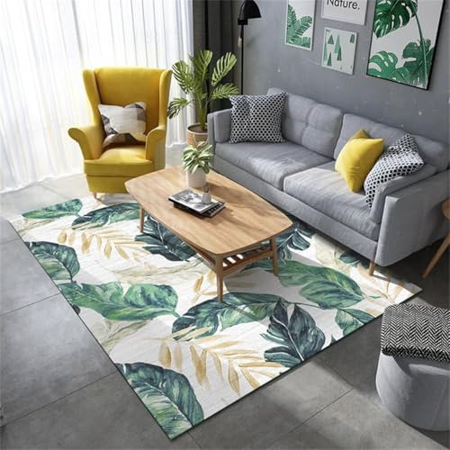 RUGMRZ Bad Matte Flickenteppich Waschbar Rutschfester grüner Teppich Schlafzimmer Teppich Wohnzimmer Heimdekoration waschbar Deko Terrasse 60X90CM
