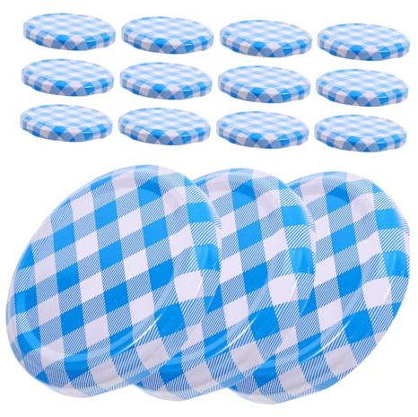 DECHOUS Canning Lids 63mm Wide Mouth Sealing Jar Lids for Jam Jar Storage Leaks