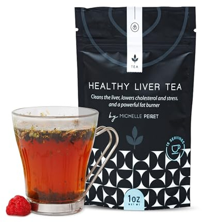 Michelle Peiret Liver Detox Tea, Milk Thistle Liver Detox, All Natural Ingredients Dandelion Tea, Cleanses & Promotes Overall Wellness - 15 Servings