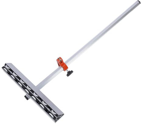 Herramienta para cortar vidrio en forma de T de 60cm, Cortador de Vidrio de Empuje Manual Tipo T de Aleación de Aluminio Cortador de baldosas ajustable de 14 rodillos