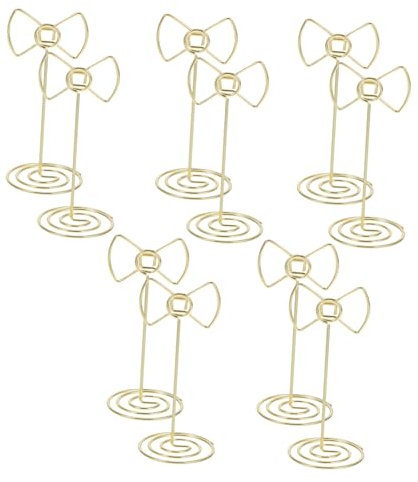 Zerodeko Porta Tarjetas De Visita Lazo Diseño De Pajarita 10 Soportes para Mesa