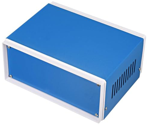TOP-VIGOR 170 x 130 x 80mm Dustproof Electrical Junction Box Metal | Project Boxes for DIY Electronics Projects, Indoor Power Module Case, Instrument Case Box