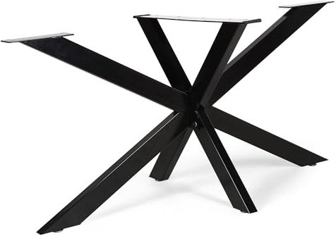 SERdeerCH Tischgestell Metall Spider Schwarz 70x120cm,Verstellbaren Füßen