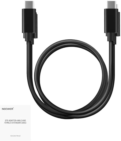 NEEWER Set di 2 Cavi OTG, USB C a C e USB C a iOS, Cavo di Uscita Audio DAC Maschio a Maschio Compatibile con iPhone iPad Android MacBook Laptop PC, 18/45 cm, LM6