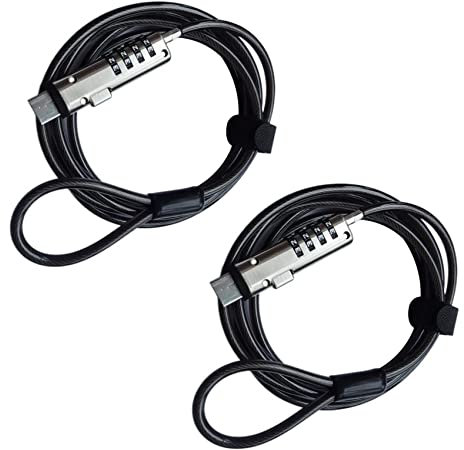 KEALLANS 2X Verrou Antivol avec Mot de Passe USB de Sécurité, Utilisé pour la Fonction Antivol sur Ordinateur Portable, Tablette, Projecteur, TéléViseur