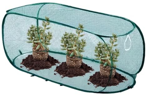 Cubierta de Malla para Plantas,Cubiertas Pantalla Grandes para Plantas - con Malla de Alambre de Acero Antiinsectos, Antipolvo, Antihielo y Antipájaros para Árboles Frutales, Arbustos de