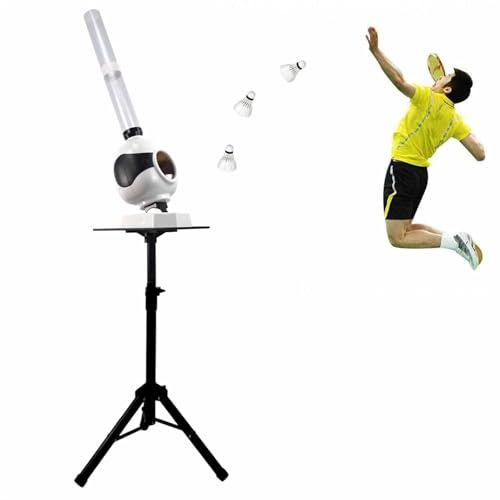 Badminton Federball Launcher Maschine — Tragbarer automatischer Servierroboter für Indoor- & Outdoor-Training & Solo-Übung