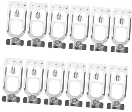 Hemobllo 12 Piezas De Pasadores De Seguridad Resistentes Para Estanterías De Palets Clips De Seguridad Para Estanterías De Almacenamiento Pernos Clavijas De