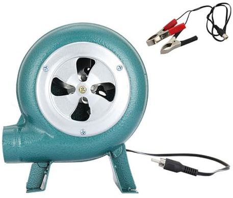 DC12V2A Grill-Gebläse mit Kupfermotor und Batterie-Clip-Linie, perfekt für Metallbearbeitung, Restaurants, Anfänger, Küche, Abluftventilator