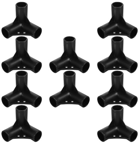VALICLUD Connecteurs de Tubes en Plastique 3 et 4 Voies pour Jardinage, Supports à Fleurs 20mm, Lot de 10 Pièces Résistants, Connecteurs pour Treillis, Abri Solaire, Polypropylène Solide