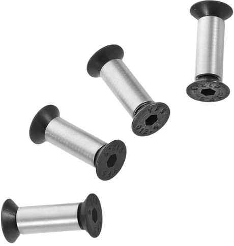 IWOWHERO 4 Remaches para Mangos de Cuchillos de Cocina, Tornillos Remache de Acero Sólido 5 Mm Tamaño 6, Kit de Fijación para Reparación y Bricolaje, Accesorios para Mejorar el Agarre